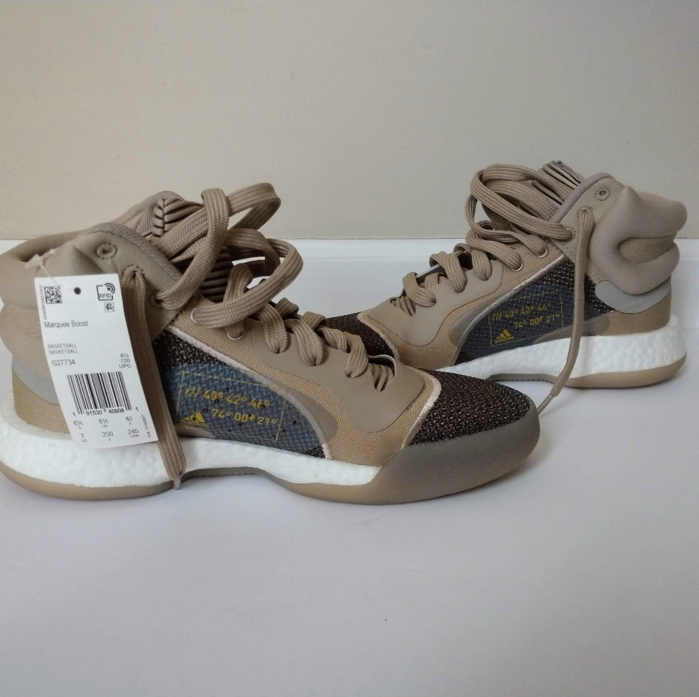 Adidas Marquee Boost Tan Size 7 New